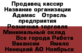 Продавец-кассир › Название организации ­ Адамас › Отрасль предприятия ­ Розничная торговля › Минимальный оклад ­ 37 000 - Все города Работа » Вакансии   . Ямало-Ненецкий АО,Ноябрьск г.